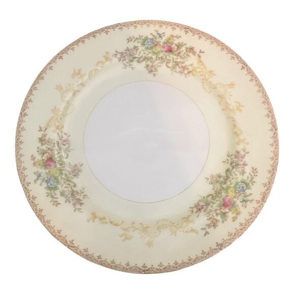 Vintage Meito China Arbor 6.5" Hand Painted Bread & Butter Plates Japan Set Of 8 - Picture 6 of 6
